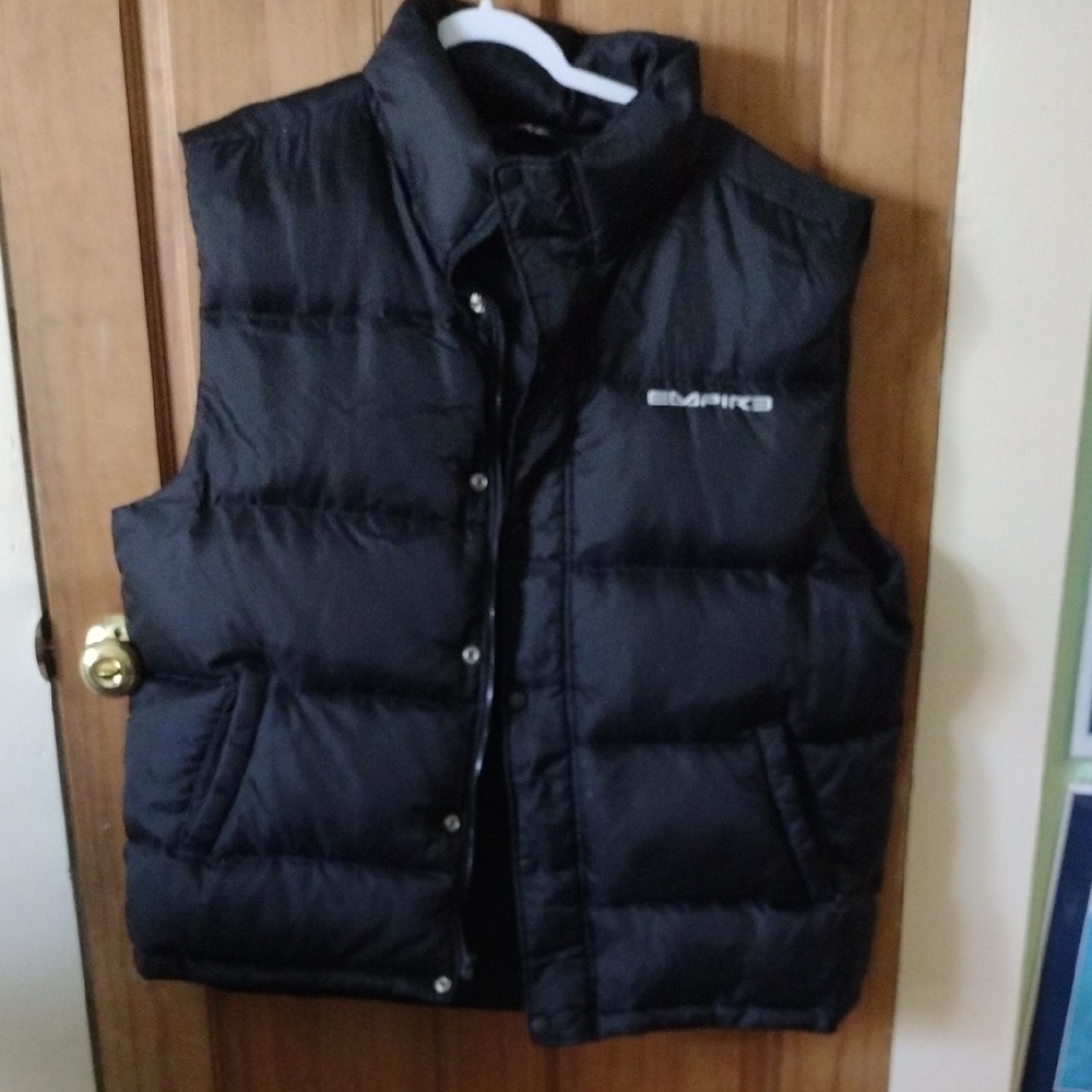 Black Puffer Vest by Empire